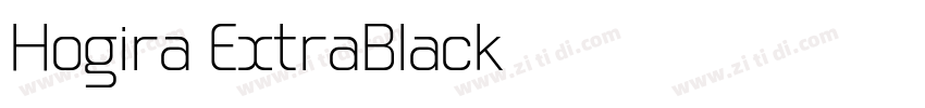 Hogira ExtraBlack字体转换